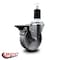 Service Caster 4'' Semi Steel Swivel 1-1/2'' Expanding Stem Caster with Brake SCC-EX20S414-SSS-PLB-112 - alternate 4